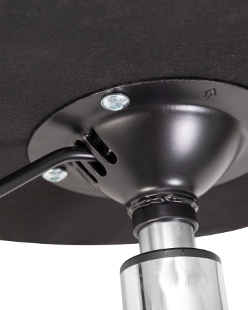 Табурет мастера BILLY черный, хромированный Табурет мастера BILLY черный, хромированный