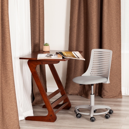 Кресло Kiddy экокожа, серый