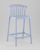 Стул полубарный Campo пластик голубой