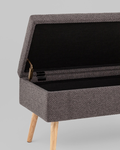 Банкетка Сторми с ящиком темно-серый Банкетка Сторми с ящиком темно-серый