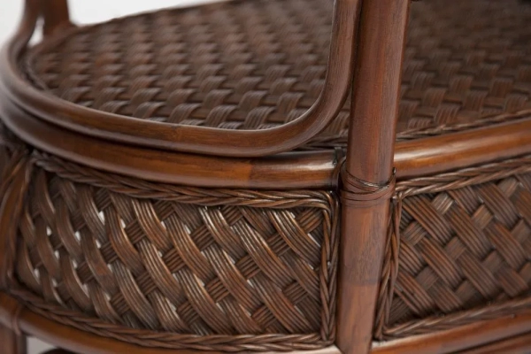 Комплект обеденный "ANDREA GRAND" (стол со стеклом + 6 кресел + подушки)