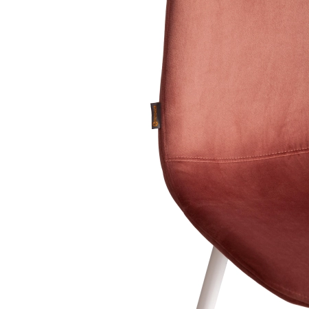 Стул BREEZE (mod. JSC-58) велюр и металл, красный и белый