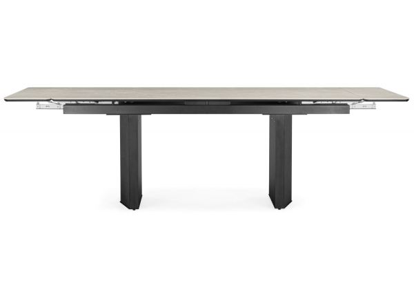 Керамический стол Монерон 200x100 burberry bianco matt, черный