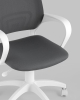 Кресло офисное ST-BASIC-W TopChairs серая ткань крестовина белый пластик