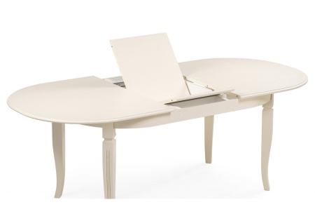 Стол деревянный Aviano овальный слоновая кость