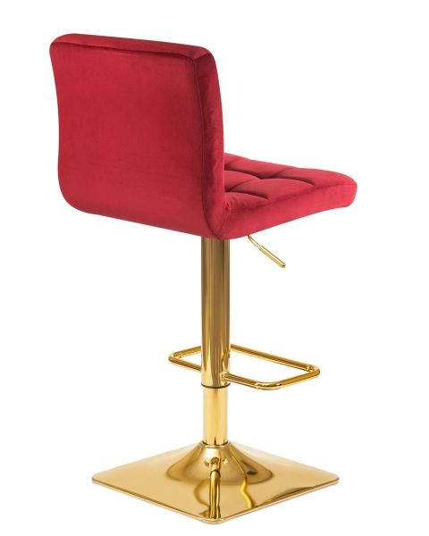 Стул барный GOLDIE бордовый велюр MJ9-43