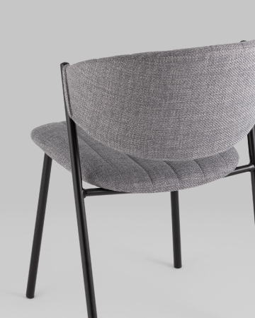 Стул Харпер ткань рогожка серый