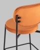 Стул полубарный Барбара NEW велюр терракотовый