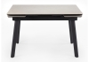 Керамический стол Норман 140(200)х80 carmen light grey, черный