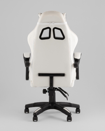 Кресло спортивное TopChairs Phantom бело-черный