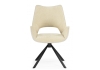 Стул на металлокаркасе Balaton 360 крутящийся бежевый, черный
