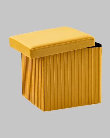 Пуф складной с ящиком Store Square желтый Пуф складной с ящиком Store Square желтый