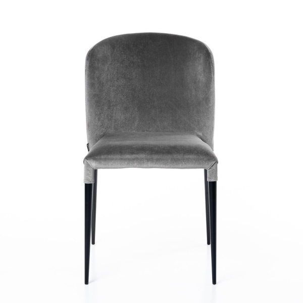 Стул Albert (Альберт) бархат серый Стул Albert (Альберт) бархат серый