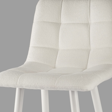 Стул полубарный Base букле бежевый MOSS 130 60см