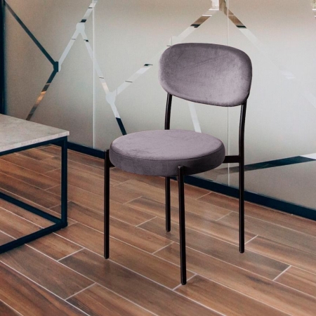 Стул Mason бархат светло-серый Стул Mason бархат светло-серый